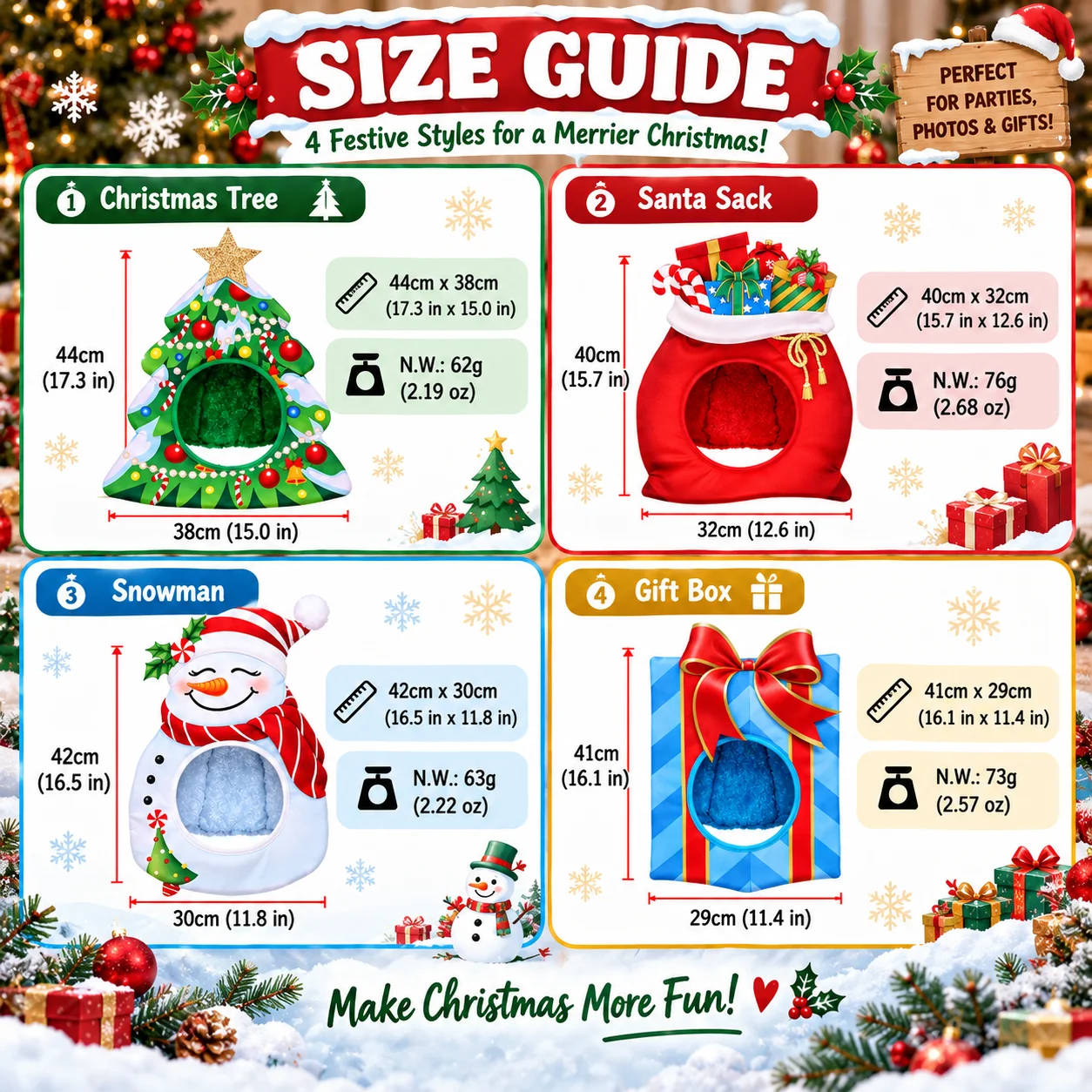 Christmas Novelty Face Frame Hat Funny Holiday Costume Headpiece Photo Booth Prop Party Accessory for Christmas Events