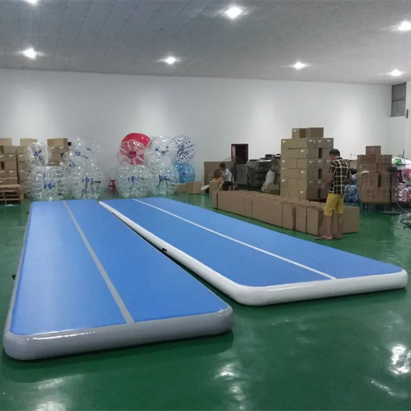 Matelas de gymnastique gonflable 8*2*0.3m, piste d'air de culbutage au sol avec pompe à Air