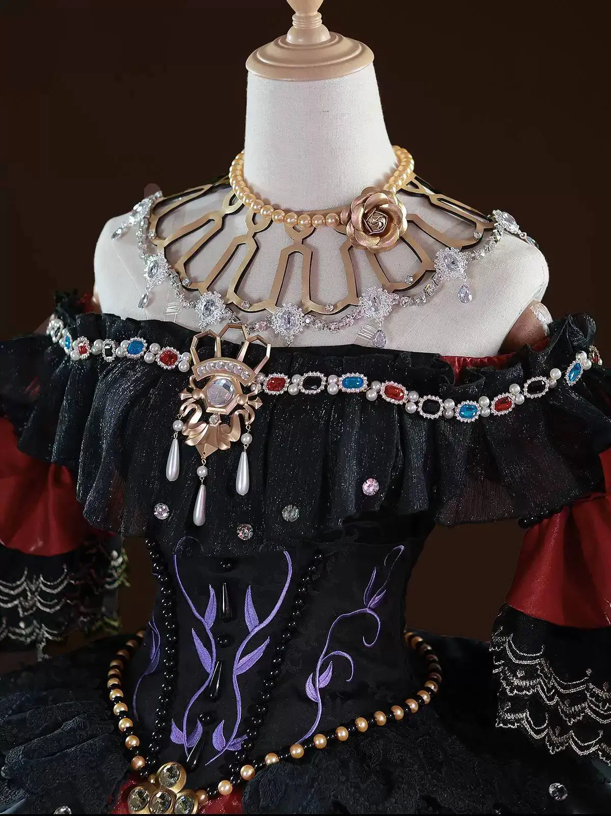 

Identity V Marie Bloody Queen Cosplay Costume Female Game Cos The Remnants Hope Gorgeous Dress