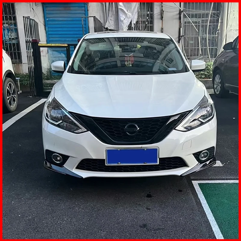 

For Nissan Sentra 2016-2019 Body Kit Protective Corners Both Sides Front Bumper Diffuser Protector Lip Car Styling Accessories