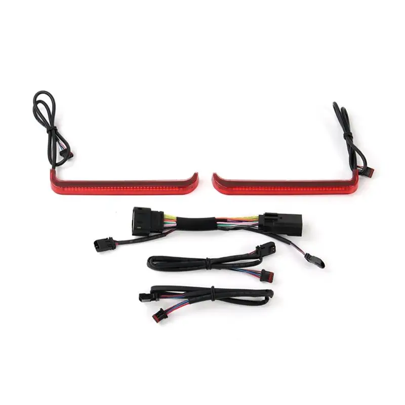 

Уникальный мотоцикл Tracer задняя седельная сумка светодиодный индикатор работы поворотные стоп-сигналы для CVO Street Glide Road Glide ST