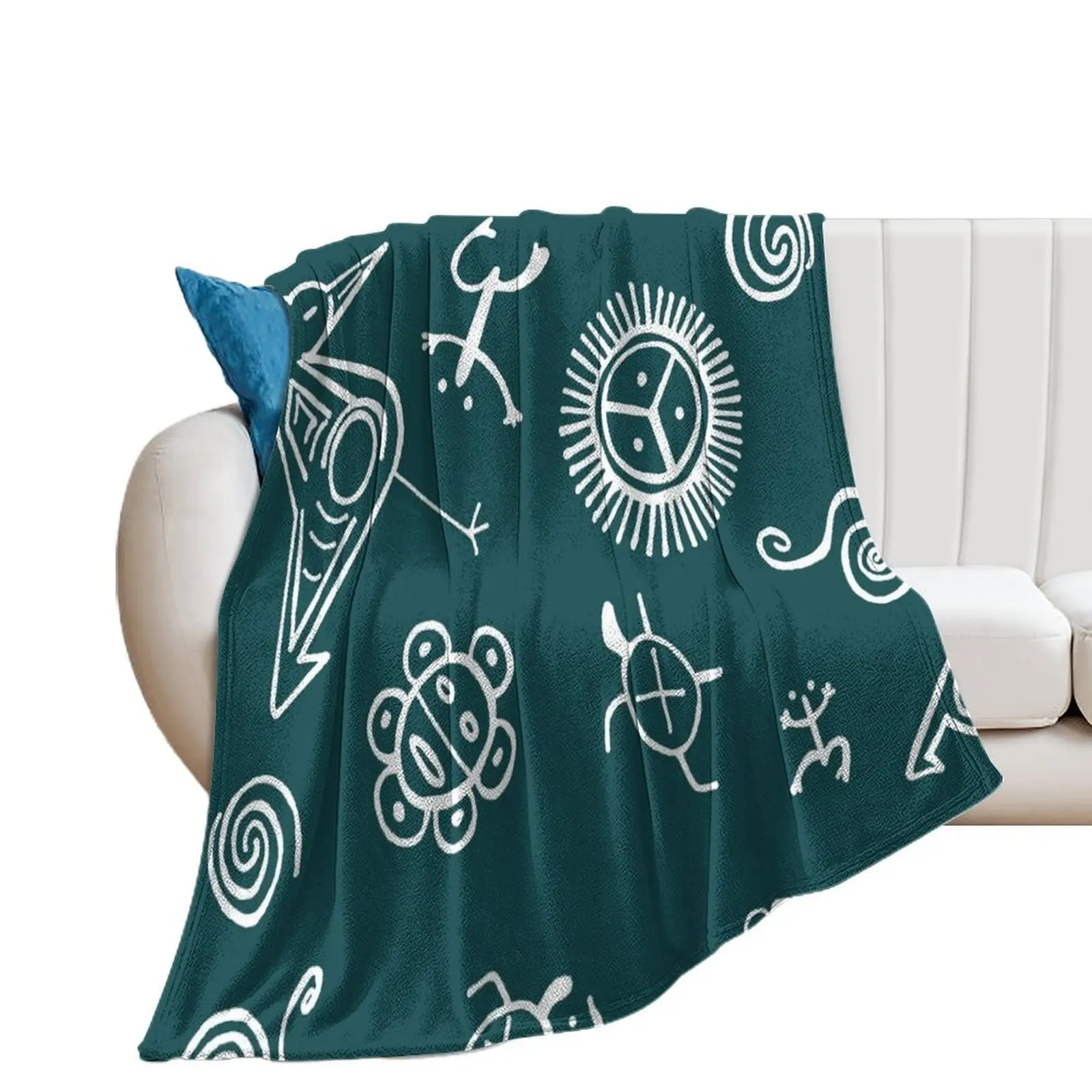 

Taino Pattern Throw Blanket Soft Blankets Sofas Of Decoration Blankets