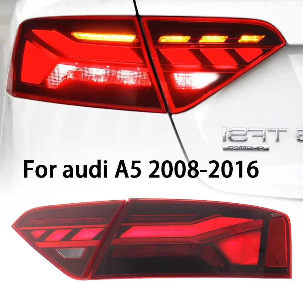 Car LED Tail Lights For Audi A5 2008-2016 Accessories Led Brake Reverse Dynamic Turn Signal Light Rear Lamp Assembly