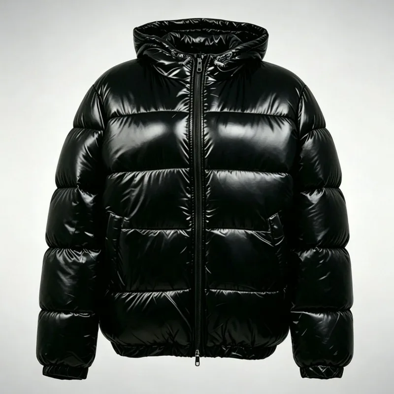 Europe America Stock Winter Men Hooded Cotton-padded Warm Jackets Cotton-padded Jackets Cotton-padded Coats and Men's Outerwear