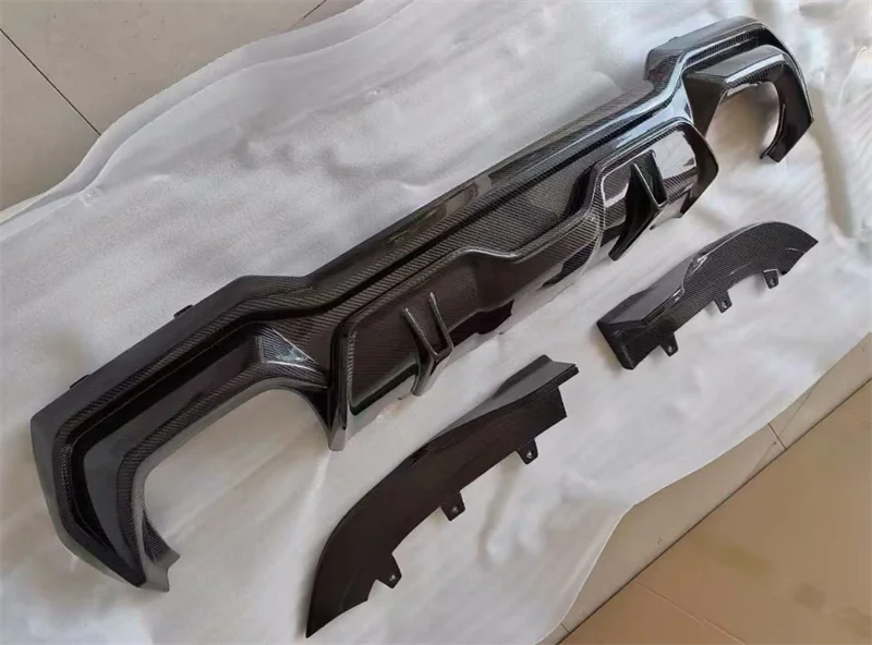 สําหรับ BMW G22 425i 430i 2020 2021 2022 2023 2024 ReaI คาร์บอนไฟเบอร์กันชนด้านหลัง Baojiao สปอยเลอร์ชุด