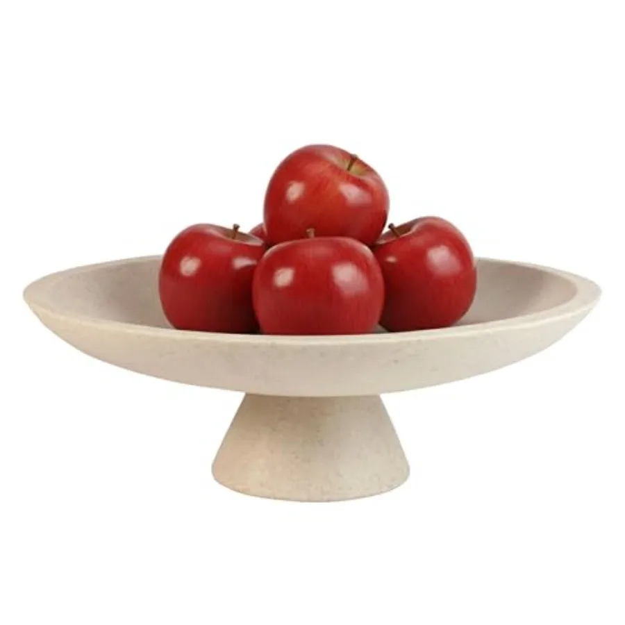 

Большая современная декоративная чаша для домашнего декора, для фруктов, мелочей, ключей, для кухни, прихожей, полки, журнального столика, с подставкой.