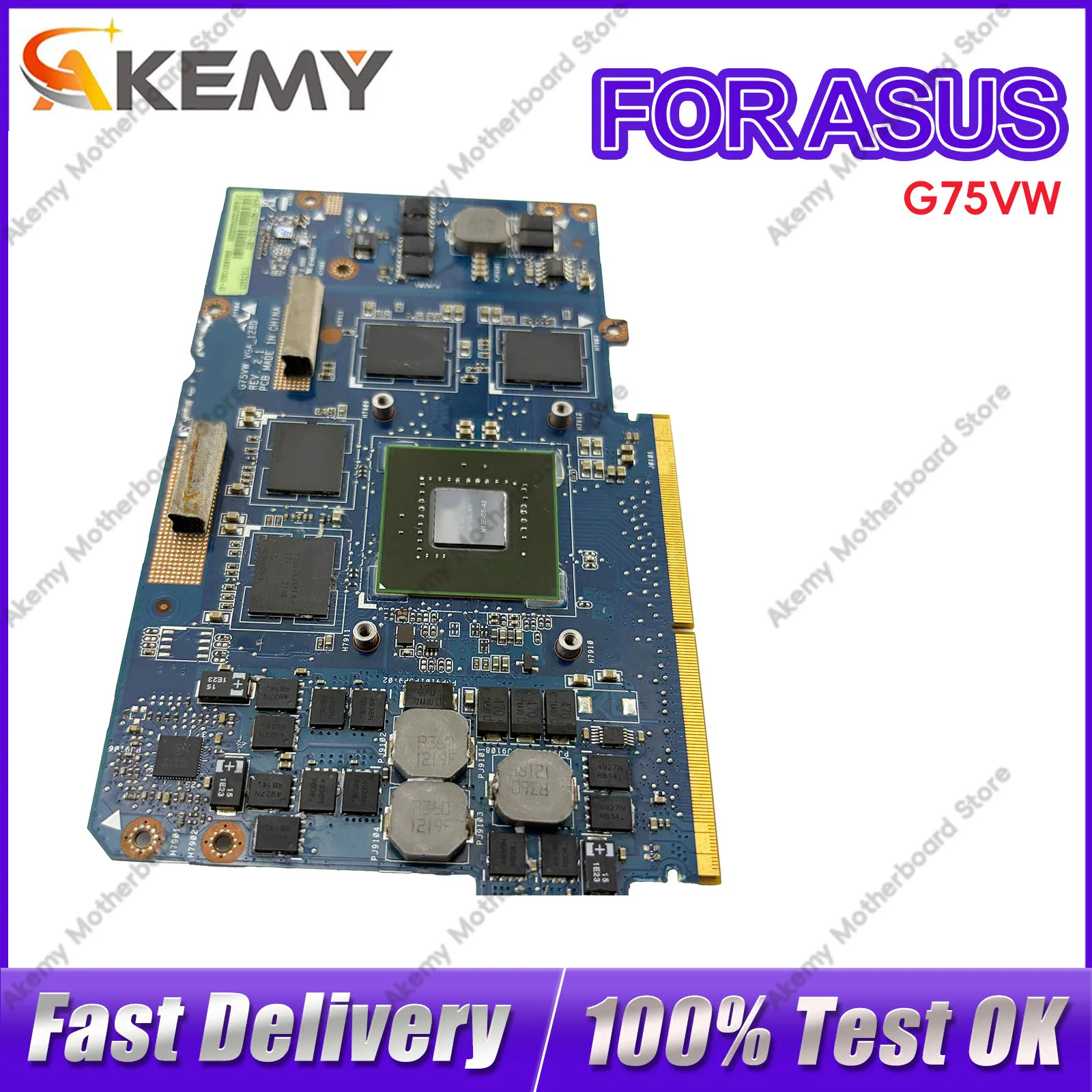 G75VW Laptop Motherboard For ASUS ROG G75V G75VX G75VW Notebook Mainboard This item is in stock 100% tests OK fast shipping