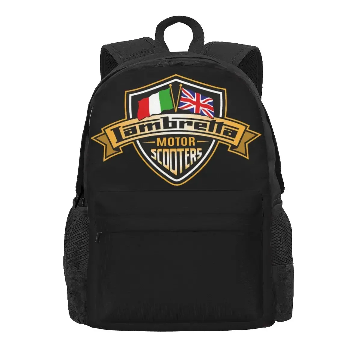 

Lambretta Motor Scooters With Union Jack And Italian Flags Backpacks Bookbag School Bags Rucksack Travel Rucksack Shoulder Bag