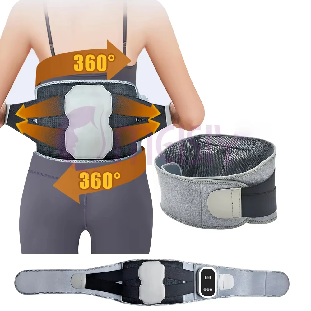 3-in-1 Heating Belly Slimming and Fat Burning Abdominal Massage Belt Knee Massager and Waist Body Application