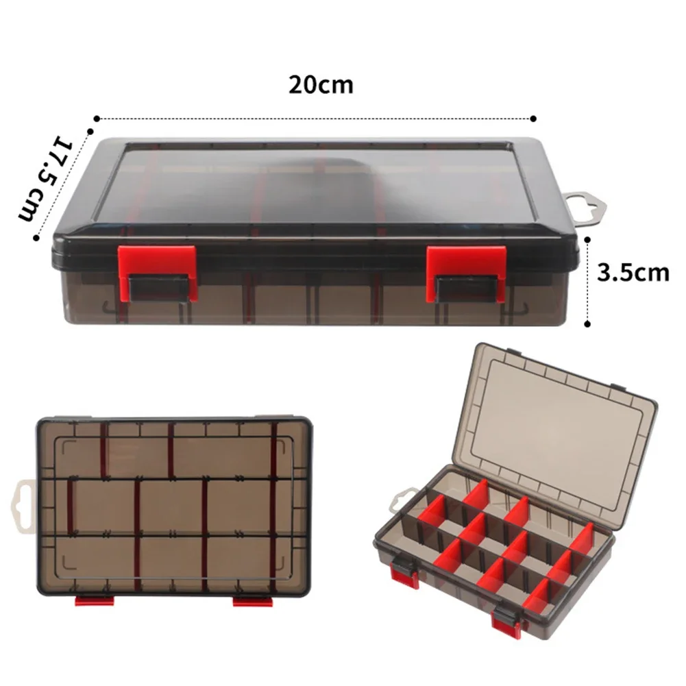 Multi-function Bait Lure Hook Boxes Waterproof Portable Fish Tool Storage Organizer Compartments Removable Dividers Fishing Tool