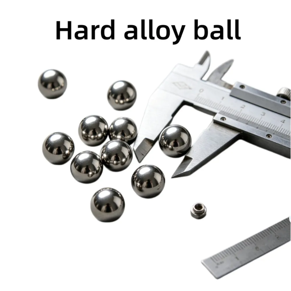 G10 YG6 YG8 Tungsten Carbide Ball HRC93 Ultra‑Hard Alloy Bearing Ball Dia 1‑35mm High Precision Solid Sphere For Industrial Part
