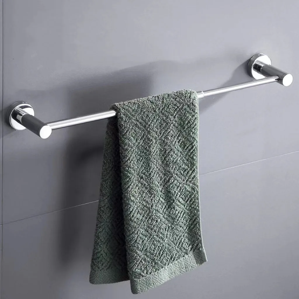 Adjustable Bath Towel Bar Brush Nickel Finished Stainless Steel Towel Holder, Expandable Wall Mounted Towel Rail for Bathroom