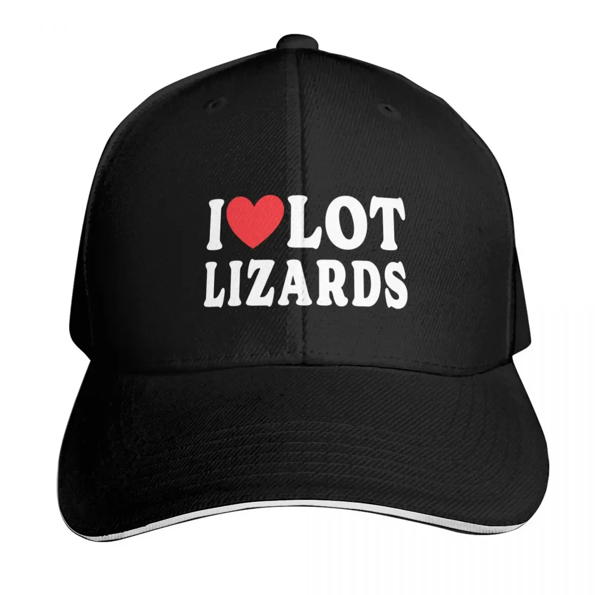 I love Lot Lizards - Funny Sticker For Truckers Baseball Cap Men Women Casual Summer Sport Sun Cap