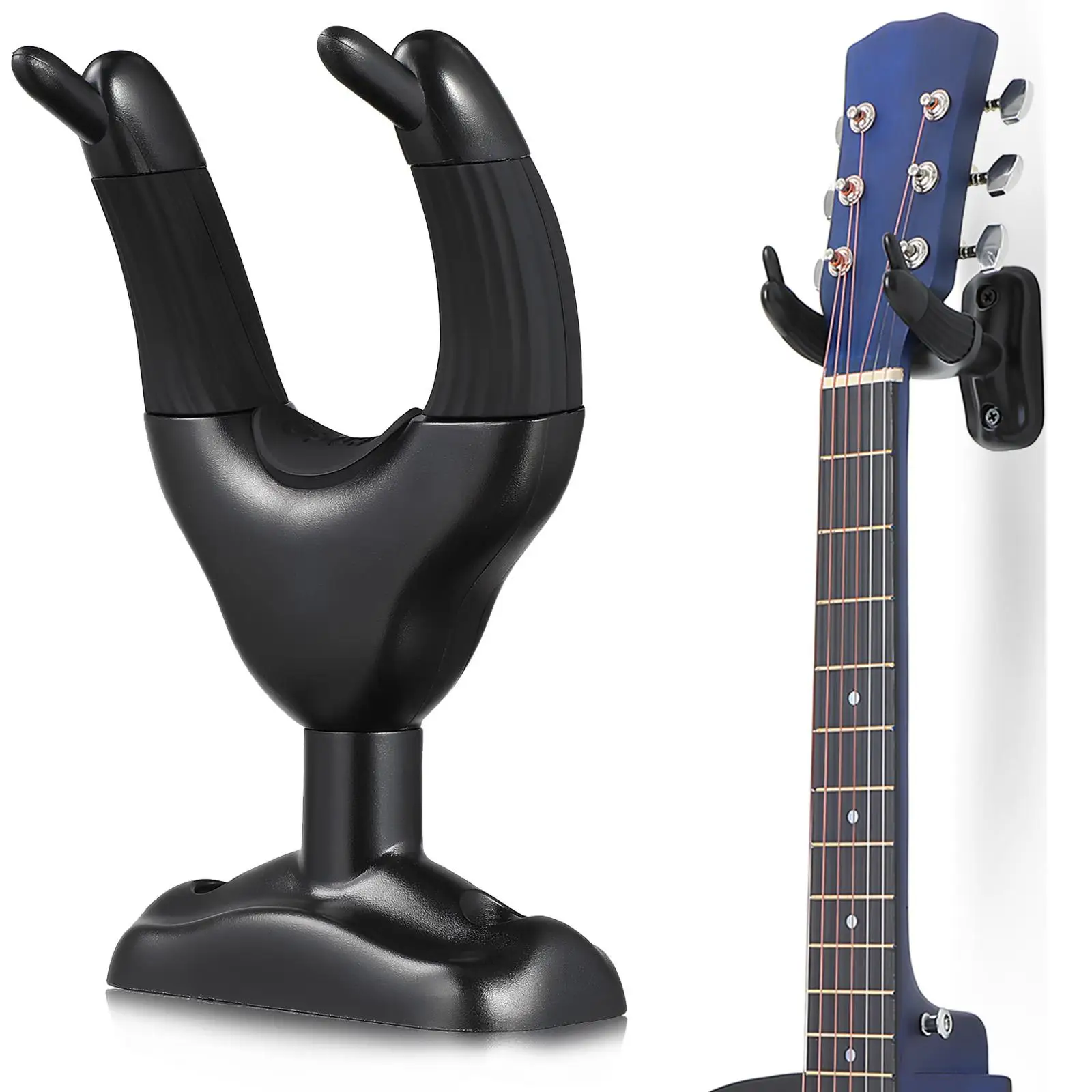 

Guitar Wall Mount Hanger Rack Ukulele Holder Stand PC Silicone Hooks Electric Acoustic Guitar Accessories Musical Instruments