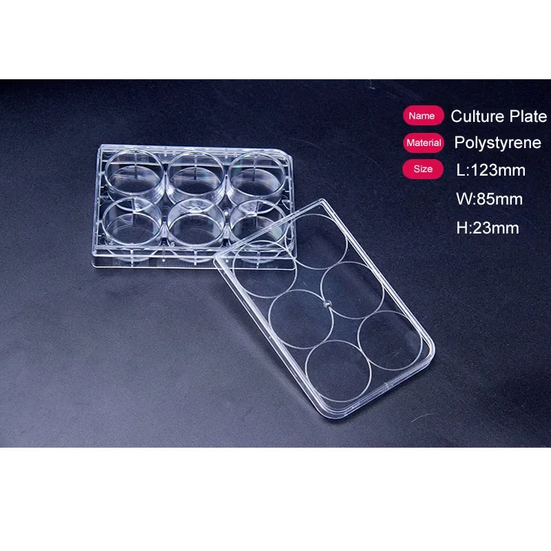 Tester 6/12/24/48/96 Holes Tissue Culture Plate Transparent Elisa Pcr Plate
