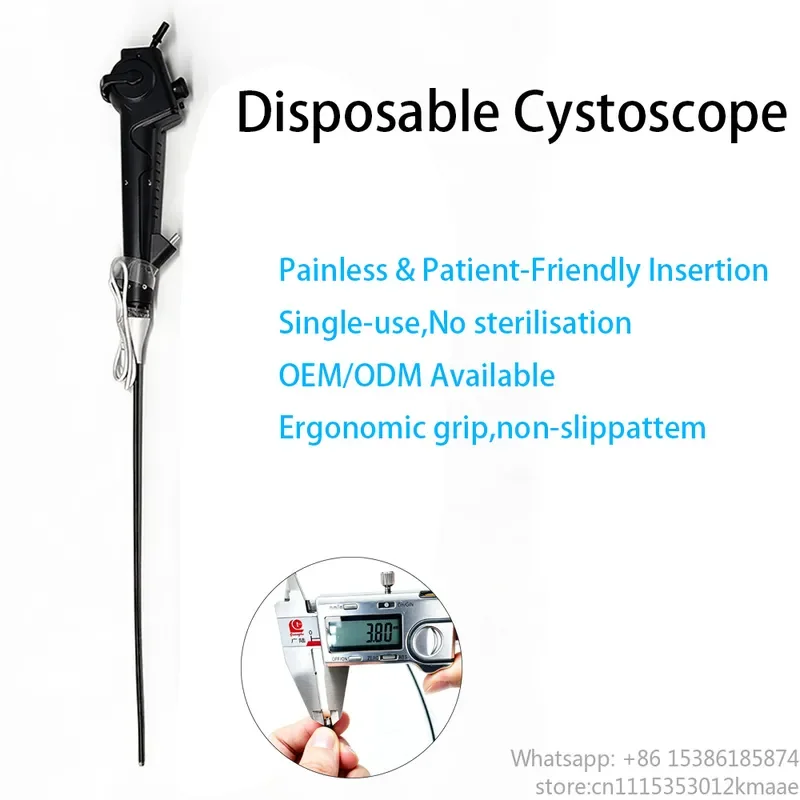Disposable Flexible Video Cystoscope System with HD CMOS Camera for Minimally Invasive Surgery