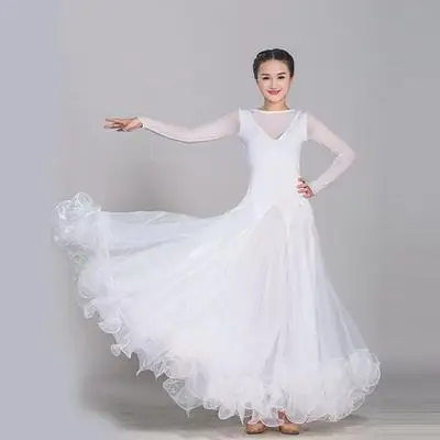 

2025 Modern Dance Waltz Big Skirt Dance Clothing Ballroom Dance Dress Competition Dress New Special Modern Dress