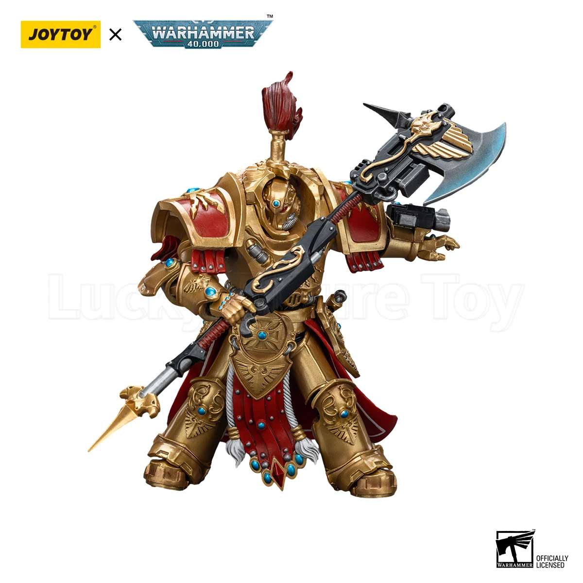 【الأصلي】مصفور الحرب 40K 1/18 شخصيات الحركة Adeptus Custodes Allarus Custodian مع لعبة مجسمة فأس كاستلان #2