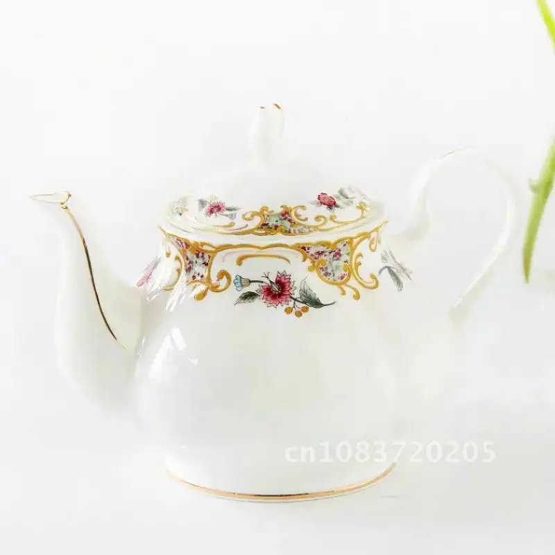 European coffee Bone China kettle Teapot English afternoon tea set household large capacity filter ceramic pot  Water jar