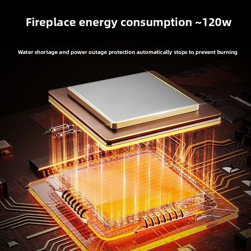 3D simulated flame living room home smart indoor flame humidifier