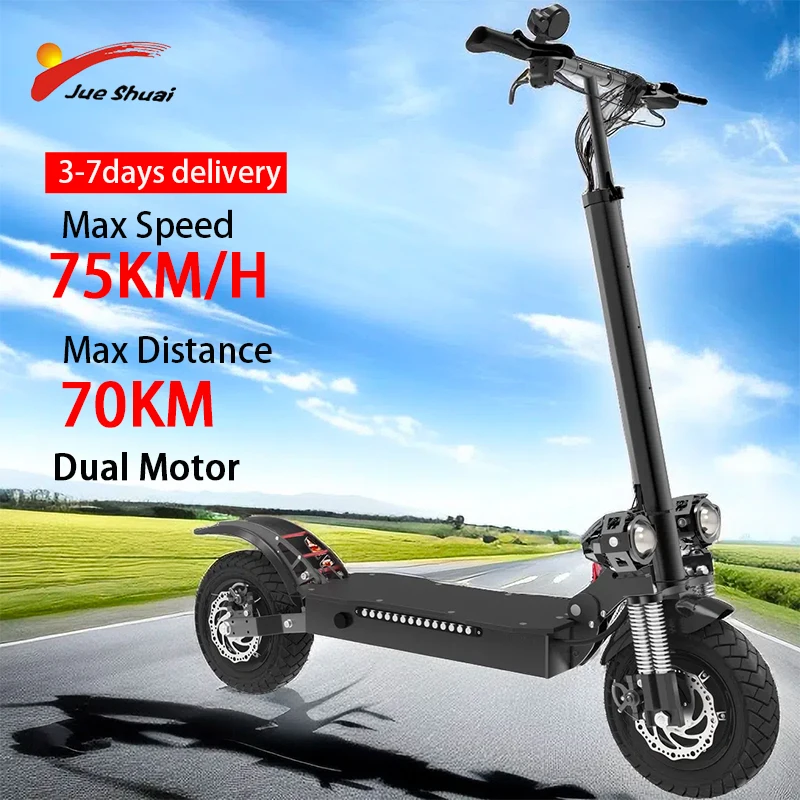 Adult Electric Scooter 1300-3200W Dual Motor 60V 20AH Battery 75KM/H 70KM Sports Scooter 10