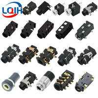 10PCS 2.5 3.5MM Headphone Jack Audio Video Female Dual Channel Stereo Jack Jack Socket Stereo Solder Panel Mount PJ-327A PJ-393