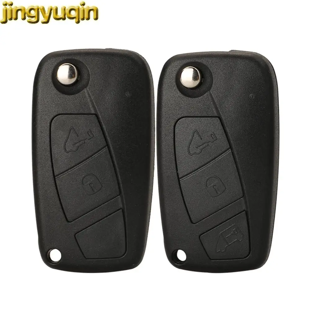 Jingyuqin 2/3 Buttons Remote Car Key Fob Shell For Fiat Ducato Peugeot Boxer Citroen Relay Iveco 2006 2007 2008 SIP22 Blade