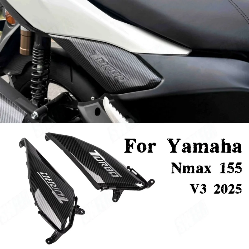 

For Yamaha NMAX155 V3 2025 Turbo Water Transfer Printing Carbon Fiber Left and Right Small Plates of the Vehicle Board Modified