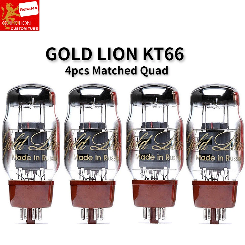 GOLD LION KT66 Vacuum Tube HIFI Audio Valve Replace EL34 5881 6L6 Electronic Tube Amplifier Kit DIY Genuine Match Quad