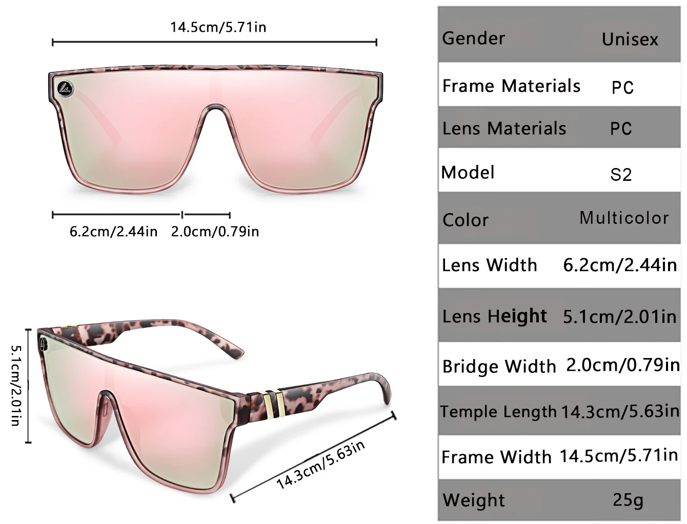 LOISRUBY Marke Sonnenbrille Outdoor Winddicht Radfahren Angeln Fahren UV400 Brillen Männer Frauen Sport Luxus Multi Farbe Sonnenbrille – Detail 3