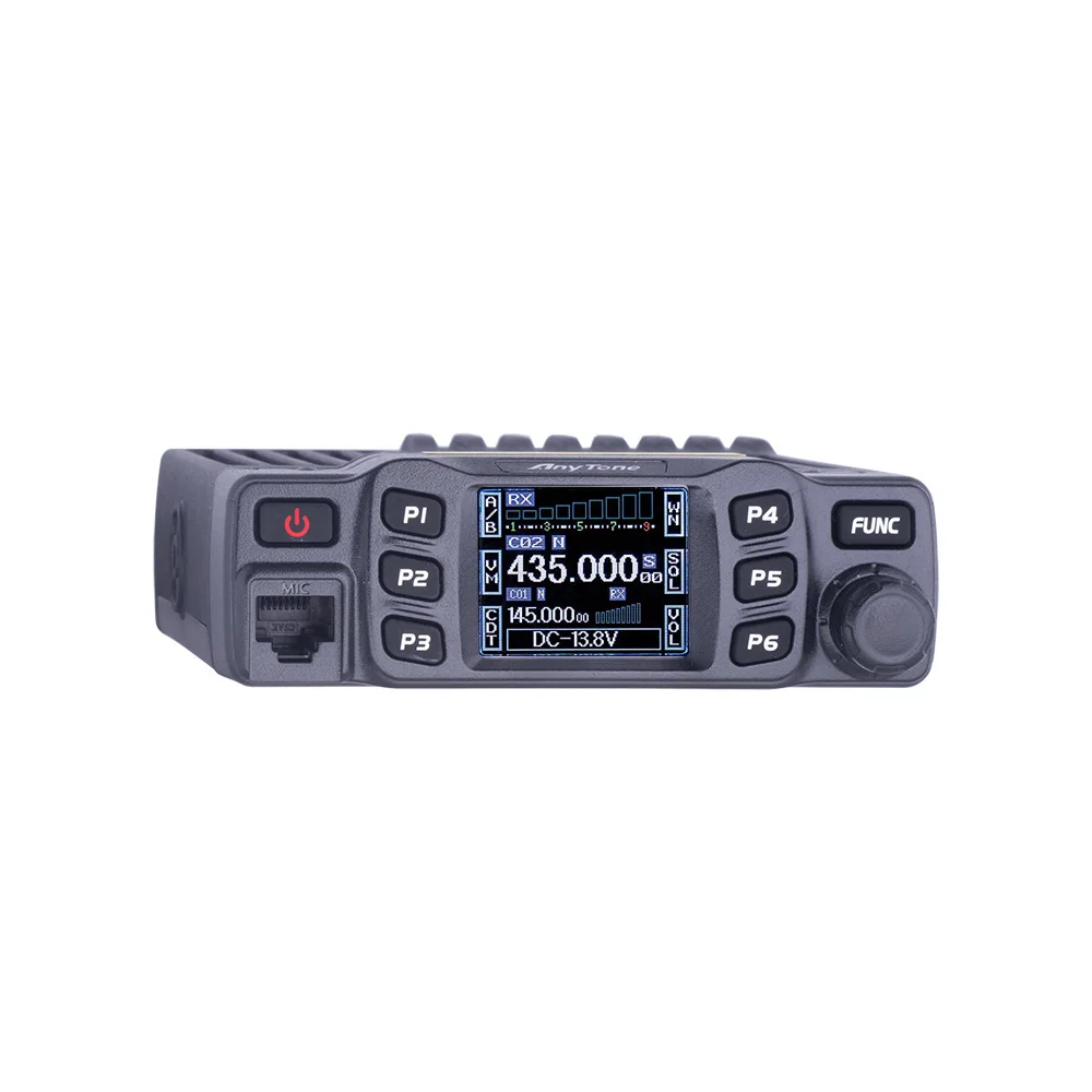 AnyTone AT-778UV Dual Band Transceiver Mini Mobile Radio Station VHF 136-174 UHF 400-480MHz Amateur Car Radio Walkie Talkie