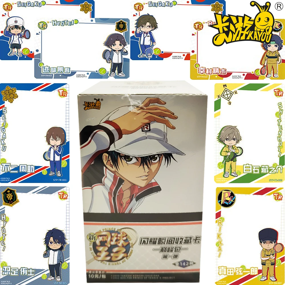 KAYOU حقيقية أمير التنس جمع بطاقات الرياضة أنيمي وسيم شخصية الإبداعية رائعة الطرفية بطاقات لعبة هدية