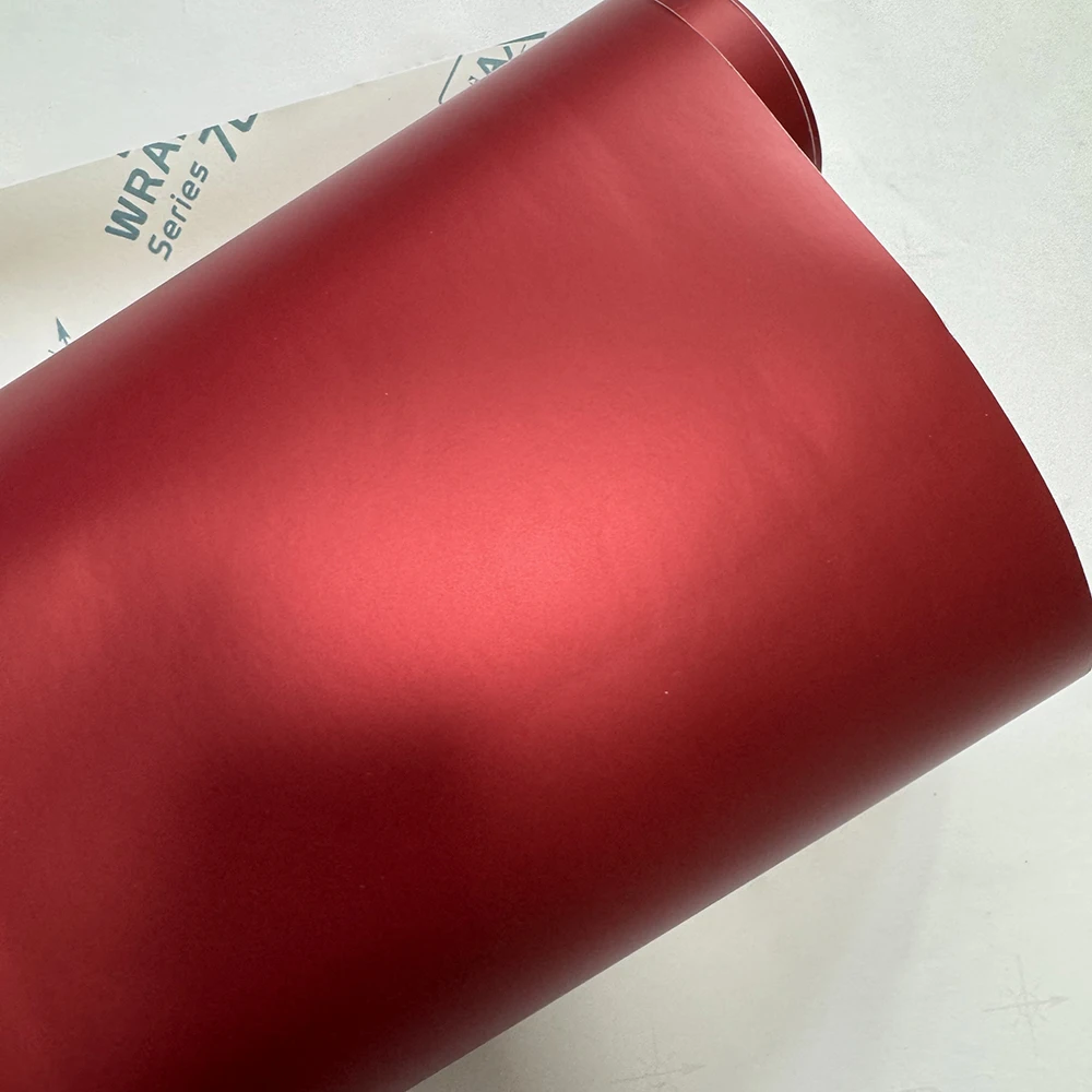 

ICE FILM DARK RED Vinyl Wrap Film Roll Self Adhesive (1.64ft*29.5ft) Good Viscosity Air Bubble Free