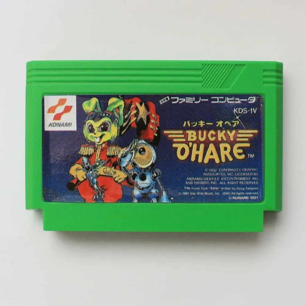 Akumajou Dracula/93 Super Contra/Bucky o\'Hare/Ninja Gaiden Region Free 60 Pin 8Bit Game Card For Subor Game Players