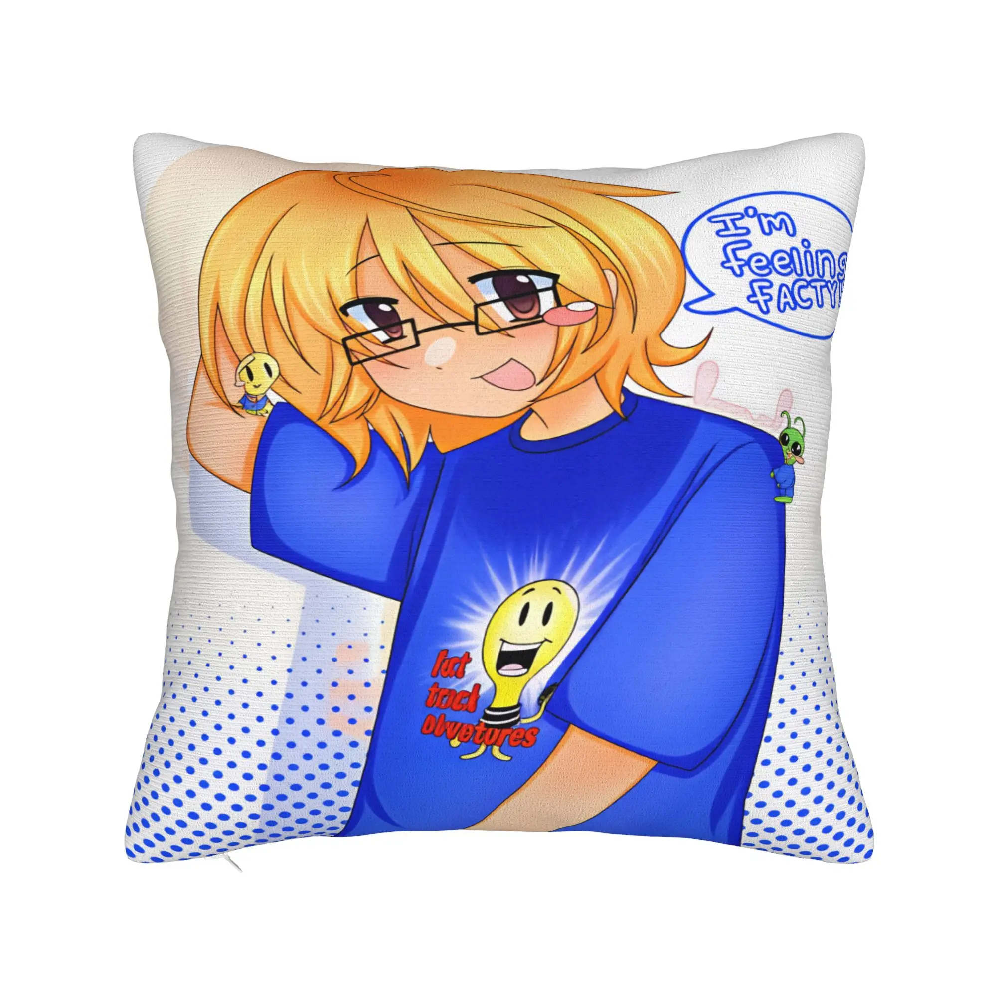 Fact Attack Adventures Pillowcases  Vintage Pillow Case For Chair Sofa Home Decor Comfy Pillow Cover