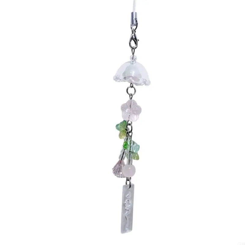 Minimalist Wind Design Phone Charm Handmade Beaded Resin Jewelry Piece C71A