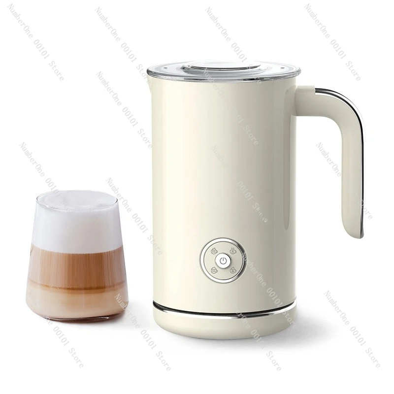 Electric Milk Frother | Automatic Home Milk Steamer for Espresso & Coffee, Hot & Cold Foam Mixer Cup