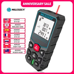 MILESEEY X5 Metro a nastro laser 40M 50M 60M 80M 100M 120M Misuratore telemetro laser Laser