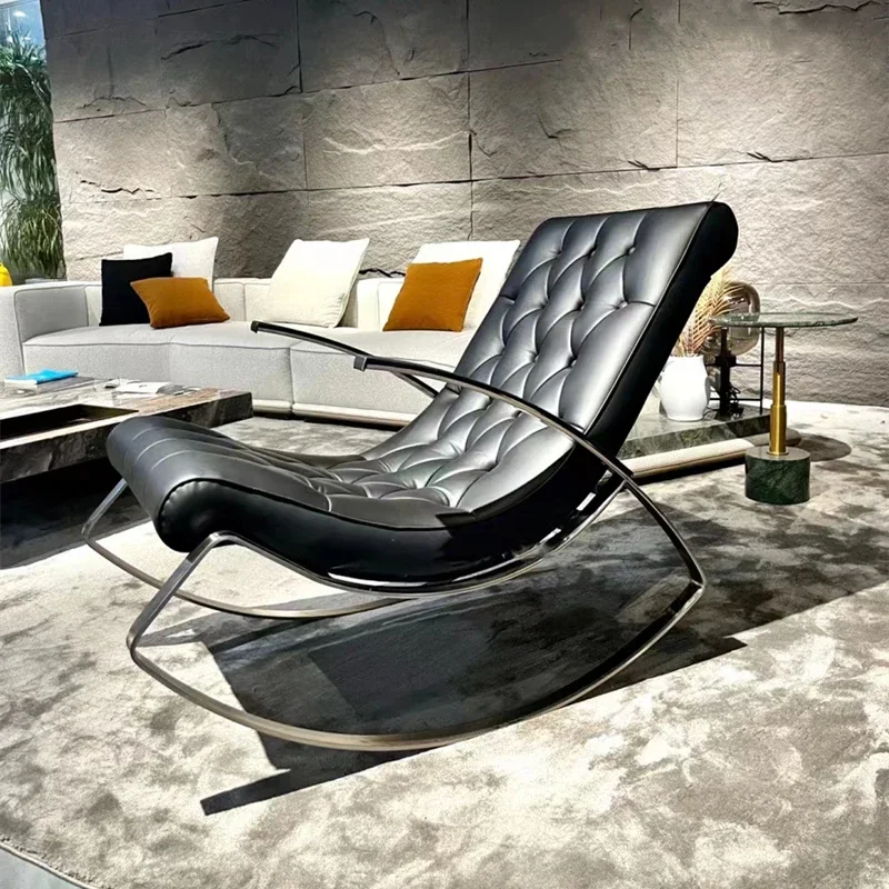 Fancy Luxury Modern Living Room Chair Designer Elegant Leather Italian Occasional Chair Home Hotel Sillas Design Furniture