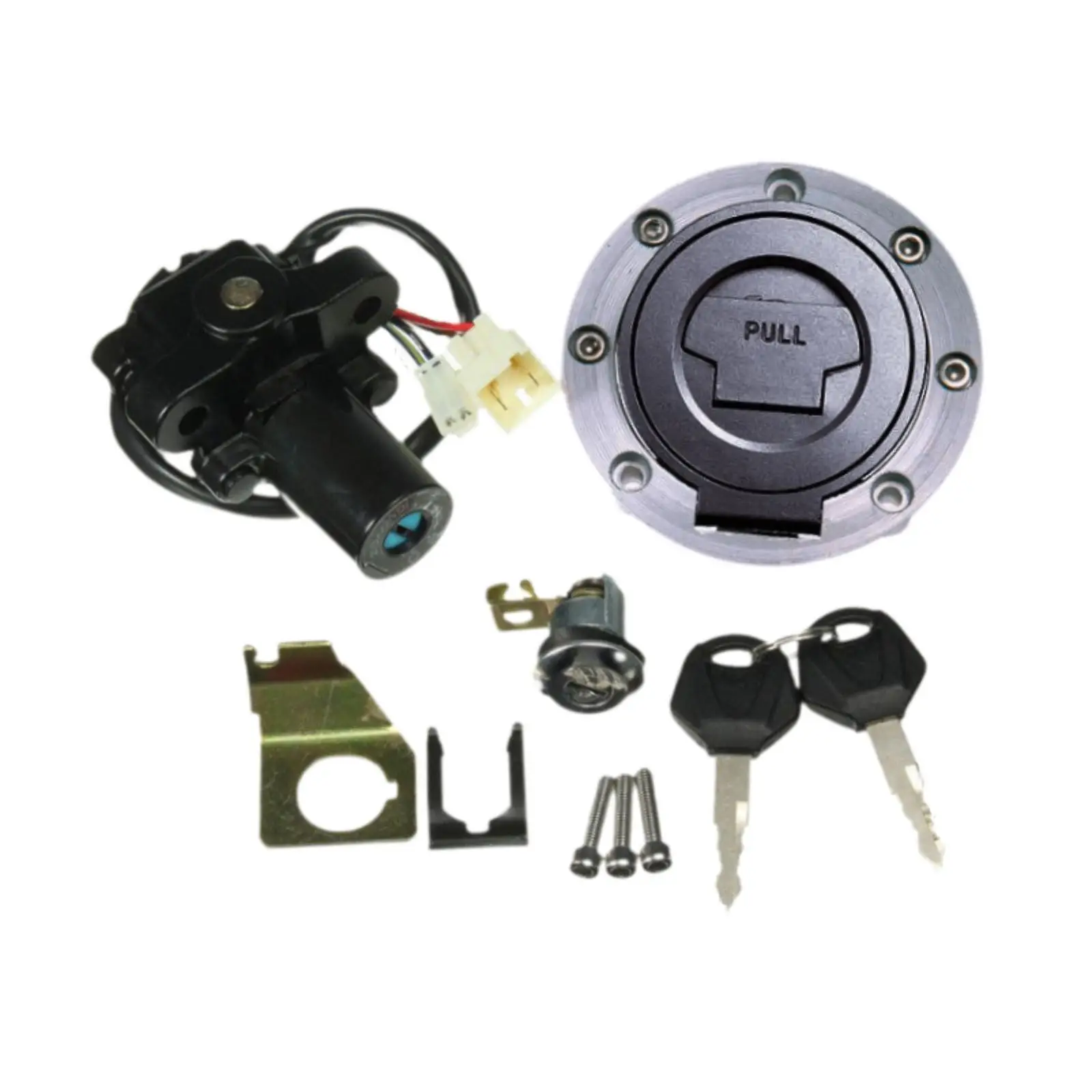 

Motorcycle Fuel Cap Metal Ignition Switch Lock Key Set High Performance Spare Parts for Yamaha FJR1300 YZF R6 R1 FZ6