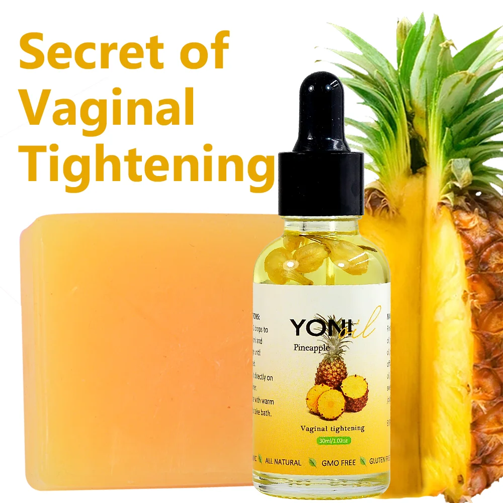 

All Natural Pineapple Olive Oil Soap Bar Set Yoni Rejuvenation Intimate Care Vaginal PH Balance Anti Infection Itching Odor