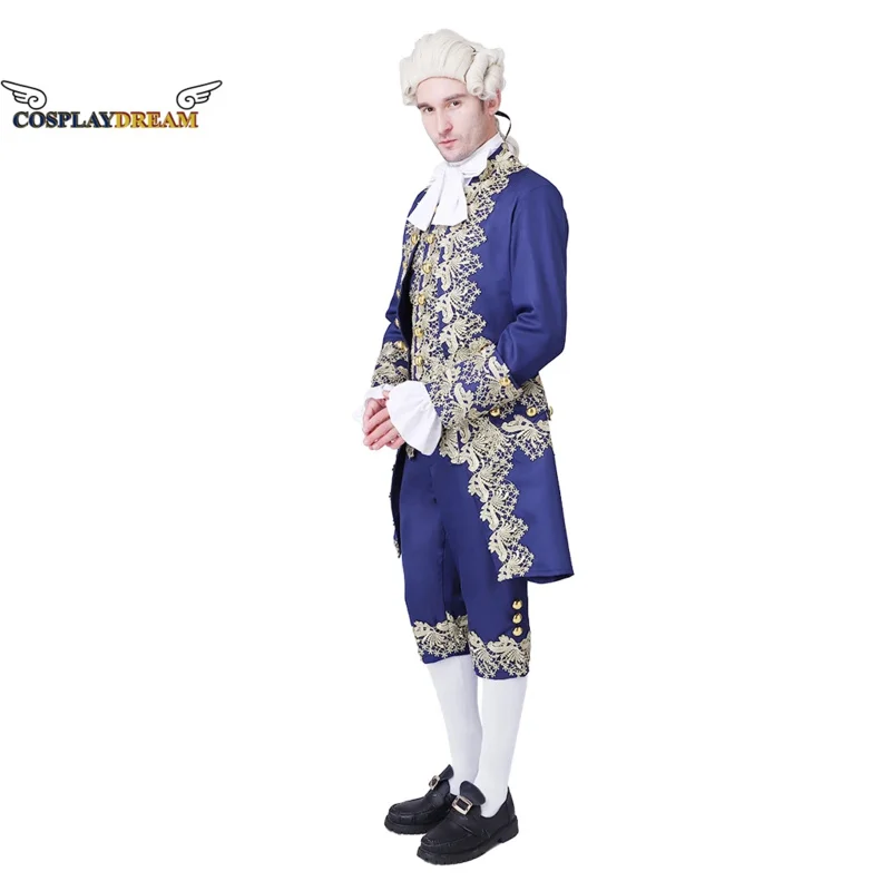 Traje de Cosplay de caballero británico del siglo XVIII para hombre, traje Tudor victoriano renacentista, disfraz de María Antonieta, Roco, novedad de 2025