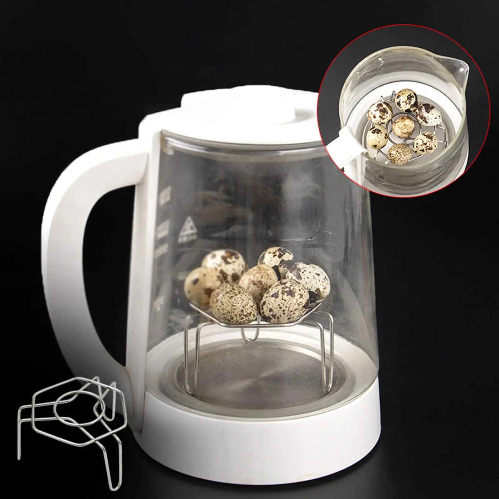 Universal Mini Steaming Rack Stainless Steel Hexagonal Pot Stand for Cooking Quail Eggs Accessories