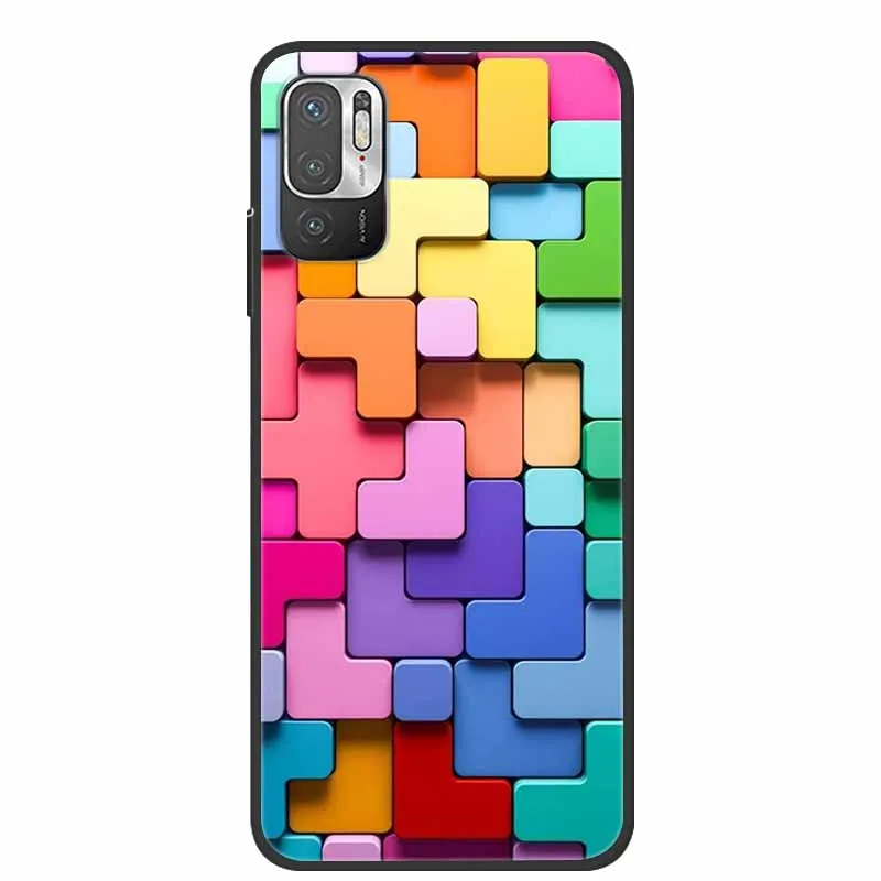 For Xiaomi Redmi Note 10 5G Case Shockproof Soft silicone TPU Back Cover For Redmi Note 10 5G Phone Cases Note10 5G Cute Cartoon