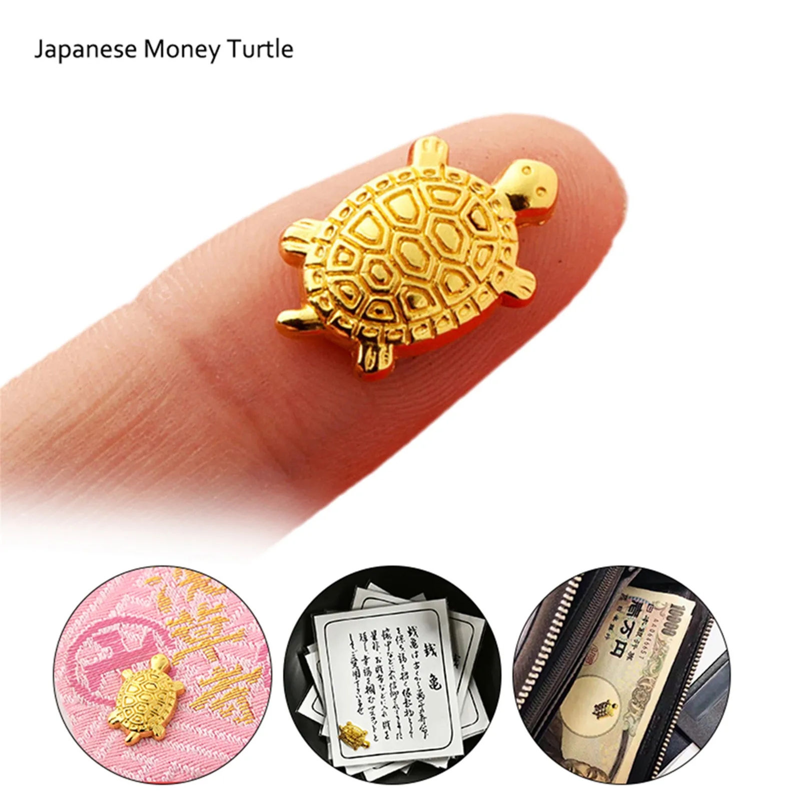 2PCS Japanese Money Turtle Asakusa Temple Small Golden Tortoise Guarding Praying Lucky Wealth Home Decoration Lucky Gift