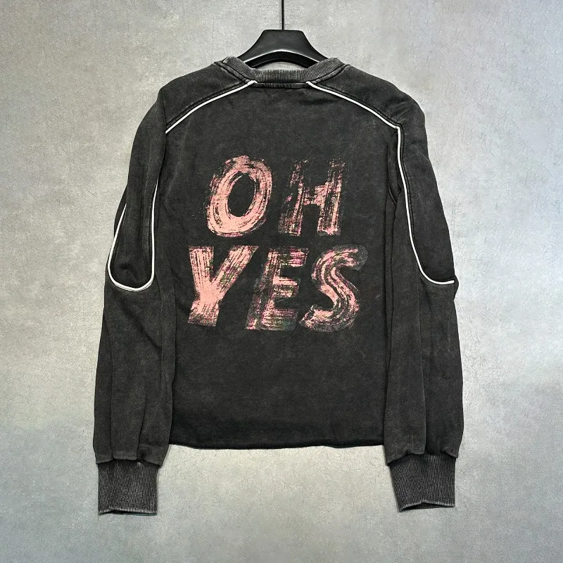 2025 خريف جديد الصناعة الثقيلة جديد الترتر طباعة الكرتون الأرنب طاقم الرقبة البلوز السيدات فضفاضة عادية لطيف معطف هوديس #2