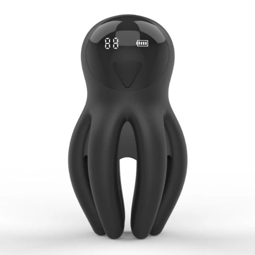 LED 8-Claw Octopus Male Masturbator App Controlled Strong Shock Penis Ring Adult Sex Toy for Men Dildo Monster