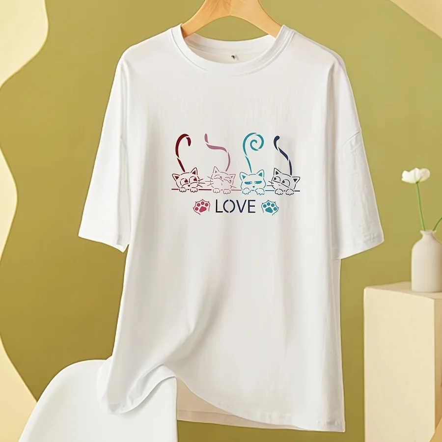 고양이 사랑 그리기 스텐실 |   재사용 가능 |   DIY 중공 에어브러시 템플릿 |   귀여운 발 프린트 디자인 |   공예 낙서 그림 도구