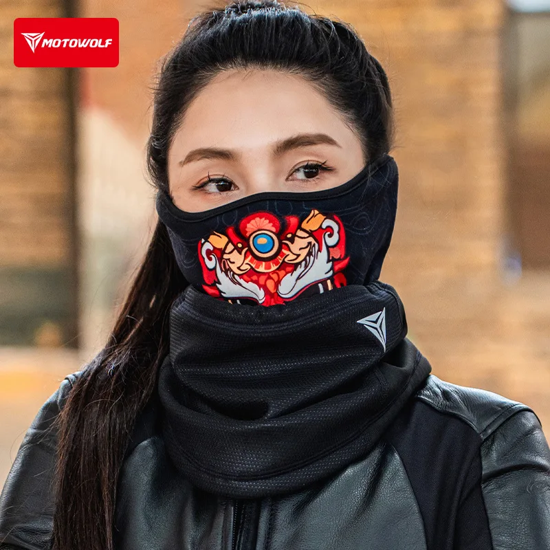 

Зимняя теплая маска для езды на мотоцикле, ветрозащитный шейный шарф, спорт на открытом воздухе, защита от холода, флисовый шейный шарф, свободный размер 54-60 см