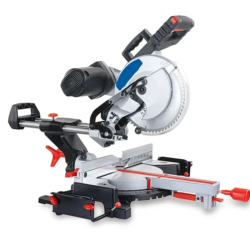 220v Electric 10 Inch 12 Inch 45 Degree Miter Saw Jifa Small Pull Rod Cross Saw Precision Desktop Aluminum Alloy Wood Cutting Ma